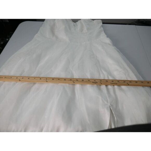 Lulu's White Bustier Off-The-Shoulder Maxi Dress S/M - Picture 8 of 8